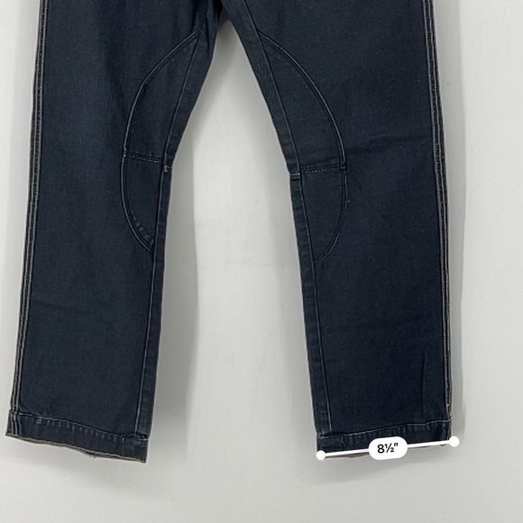 Jack & Jones Dark Wash Work Jeans | Size 32 | Carpenter Style | Distressed Cuffs - Picture 15 of 16